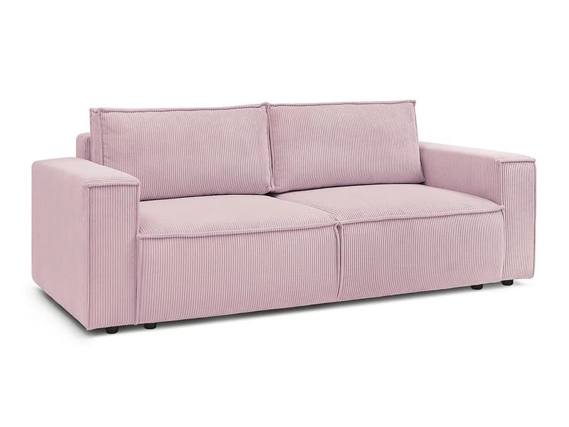 3er Sofa BOBOCHIC NIHAD Cord-Stoff violett