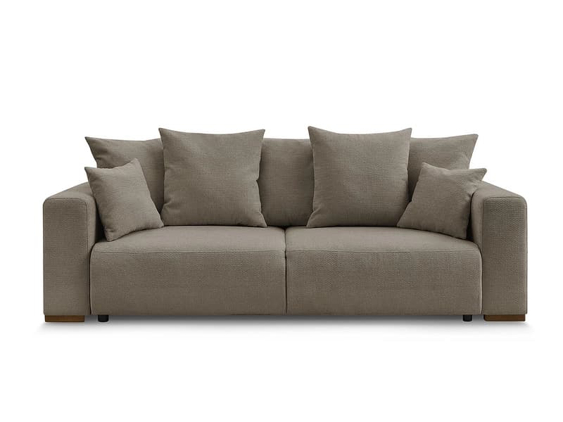 3er Sofa BOBOCHIC SIDONIE Stoff chiniert taupe