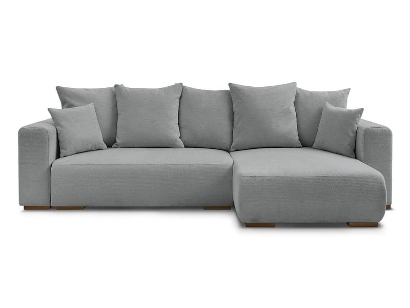 Ecksofa BOBOCHIC SIDONIE Stoff chiniert dunkelgrau