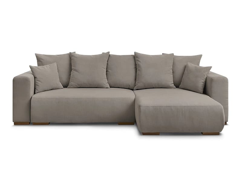 Ecksofa BOBOCHIC SIDONIE Cord-Stoff taupe