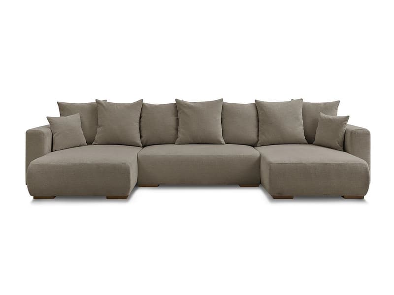 Wohnlandschaft BOBOCHIC SIDONIE Stoff chiniert taupe