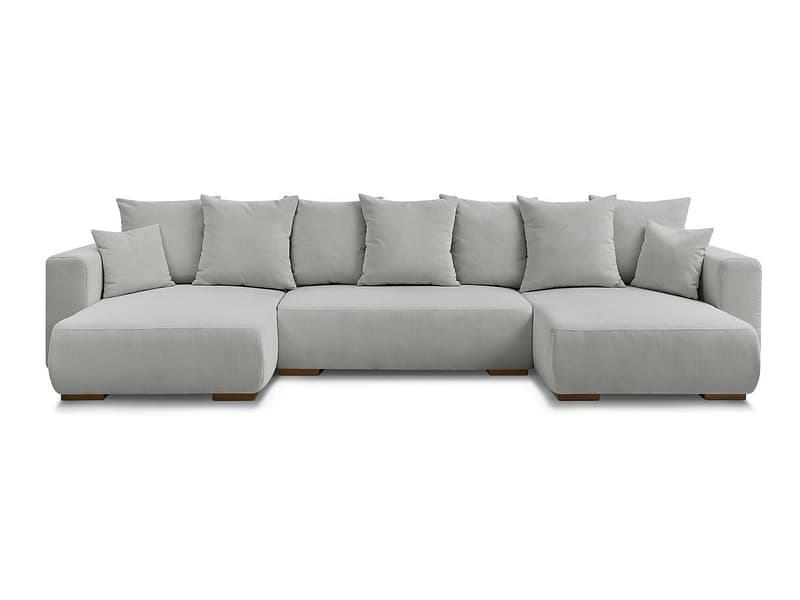 Wohnlandschaft BOBOCHIC SIDONIE Cord-Stoff hellgrau
