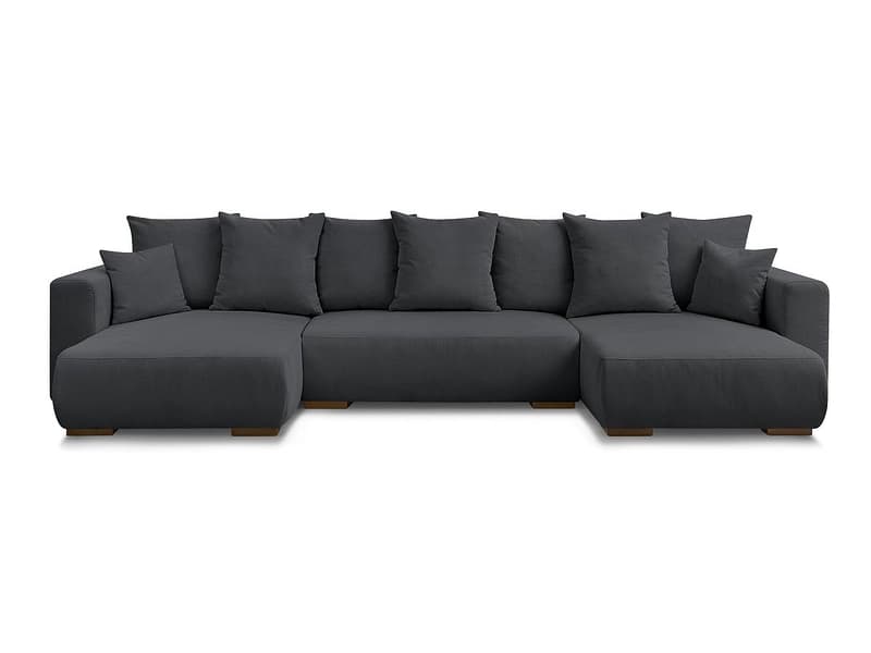 Wohnlandschaft BOBOCHIC SIDONIE Cord-Stoff schwarz