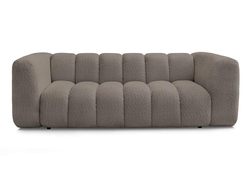 3er Sofa BOBOCHIC TALIA Boucle-Stoff rotbraun