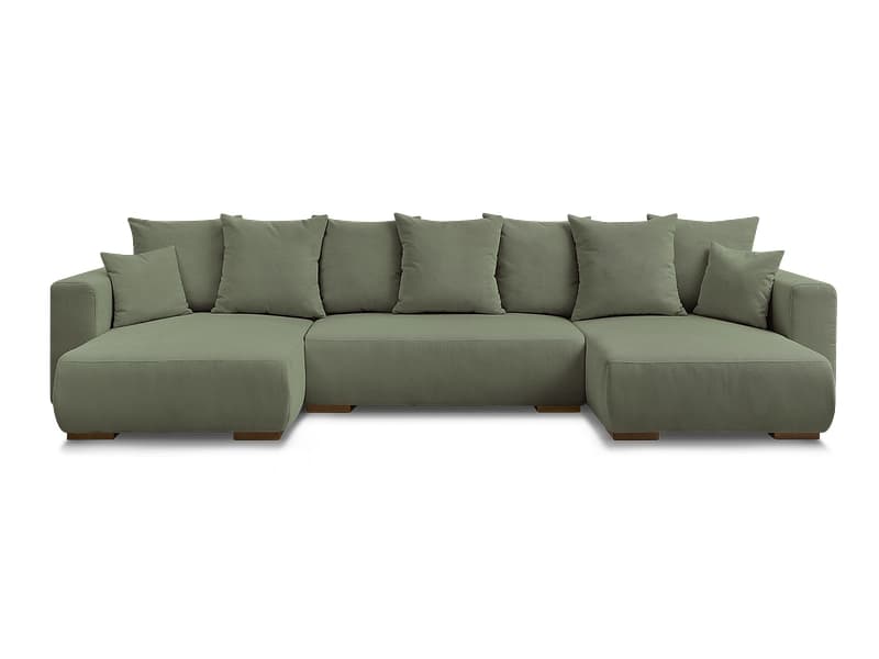 Wohnlandschaft BOBOCHIC SIDONIE Cord-Stoff grün