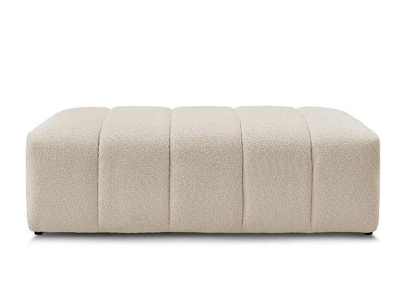 Hocker BOBOCHIC ANNECY 70x140x45cm boucle-stoff beige