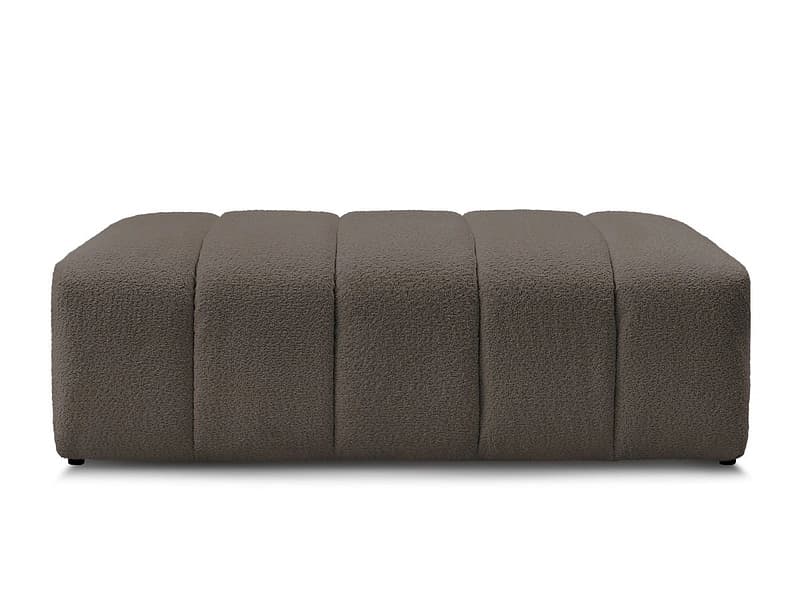Hocker BOBOCHIC ANNECY 70x140x45cm boucle-stoff rotbraun