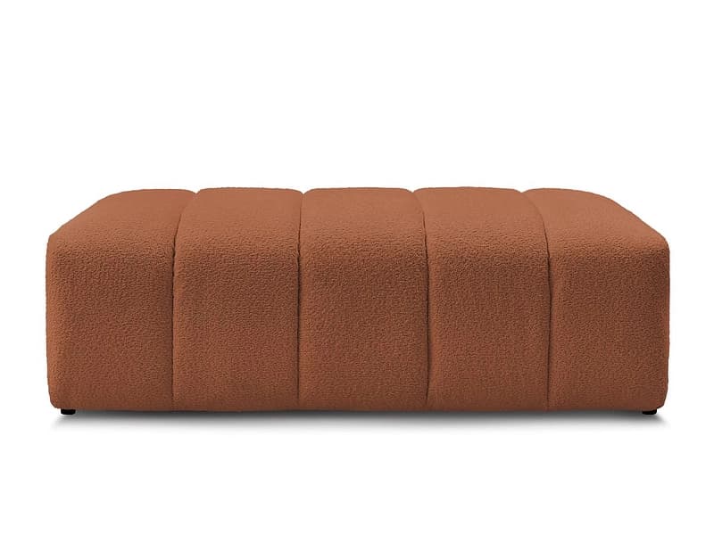 Hocker BOBOCHIC ANNECY 70x140x45cm boucle-stoff orange