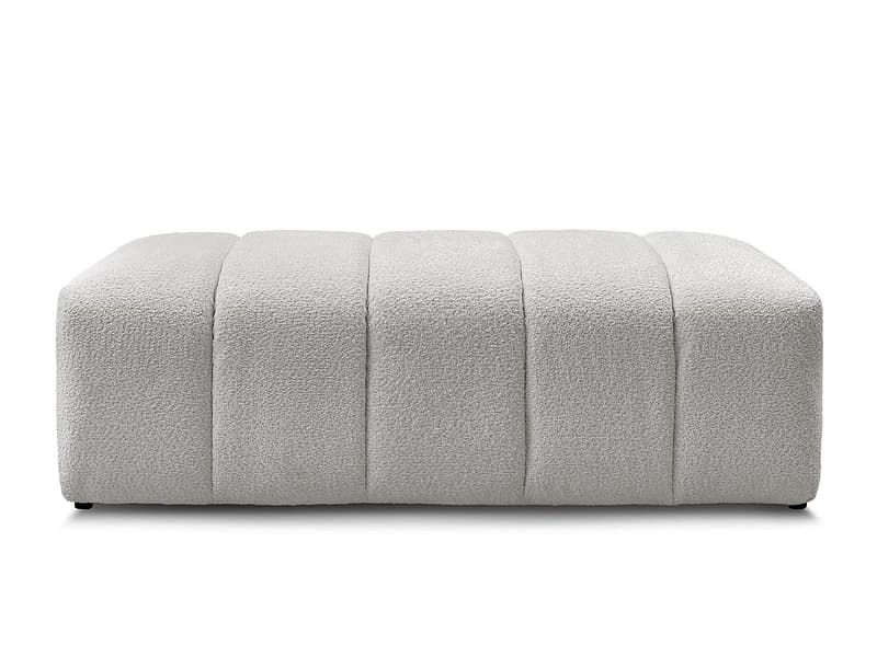 Hocker BOBOCHIC ANNECY 70x140x45cm boucle-stoff hellgrau