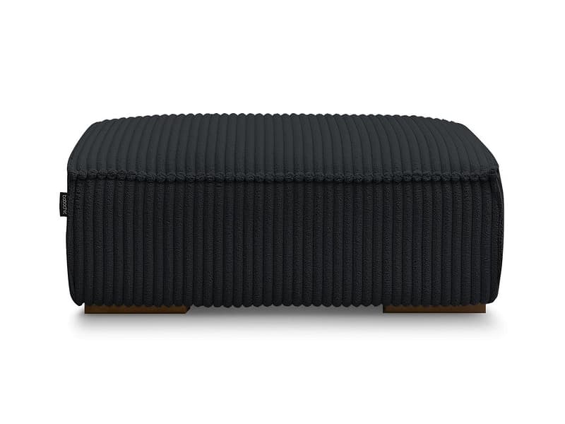 Hocker BOBOCHIC CHELSEA 68x100x40cm cord-stoff schwarz