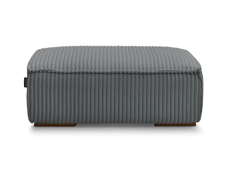 Hocker BOBOCHIC CHELSEA 68x100x40cm cord-stoff dunkelgrau