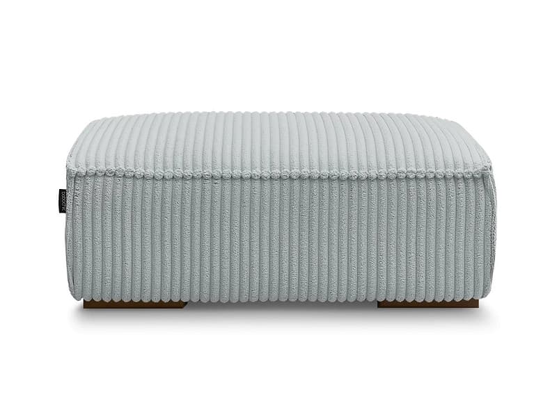 Hocker BOBOCHIC CHELSEA 68x100x40cm cord-stoff hellgrau