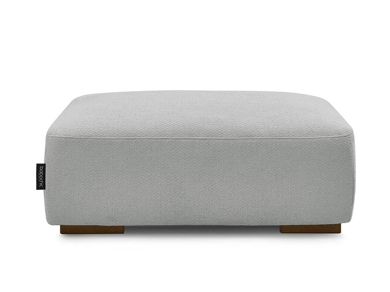 Hocker BOBOCHIC SIDONIE 70x100x40cm stoff chiniert hellgrau
