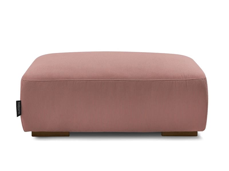 Hocker BOBOCHIC SIDONIE 70x100x40cm cord-stoff rosa