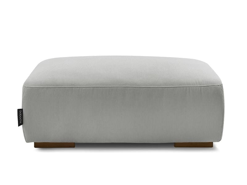 Hocker BOBOCHIC SIDONIE 70x100x40cm cord-stoff hellgrau