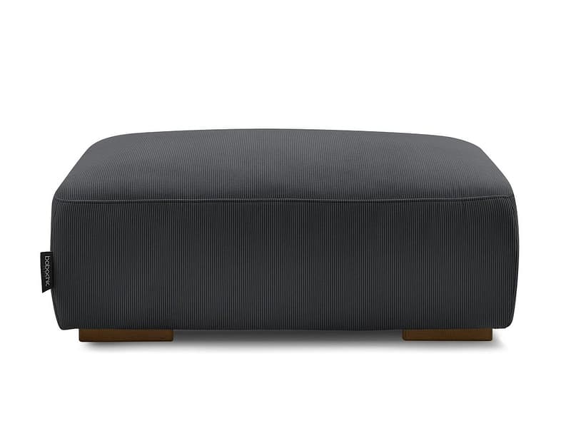 Hocker BOBOCHIC SIDONIE 70x100x40cm cord-stoff schwarz