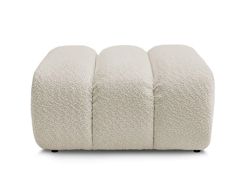 Hocker BOBOCHIC TALIA 80x80x42cm boucle-stoff beige