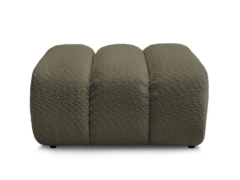 Hocker BOBOCHIC TALIA 80x80x42cm boucle-stoff grün