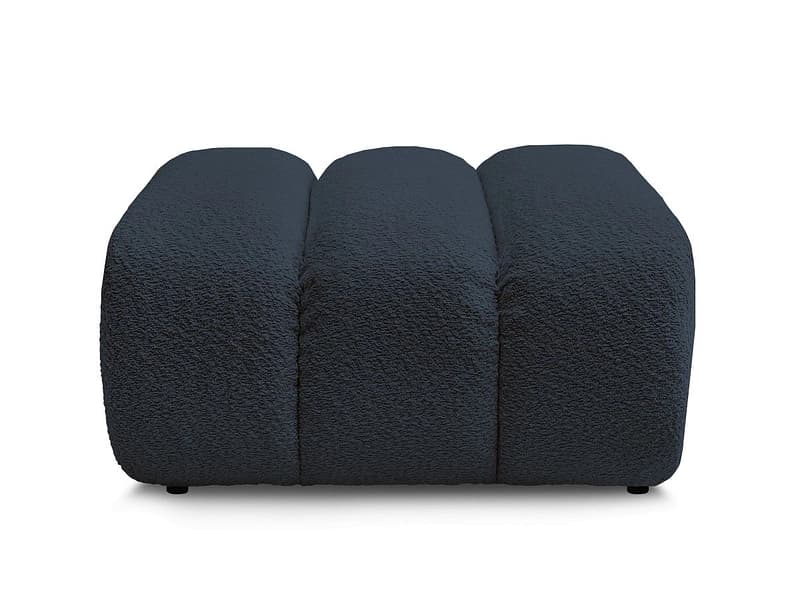 Hocker BOBOCHIC TALIA 80x80x42cm boucle-stoff dunkelblau