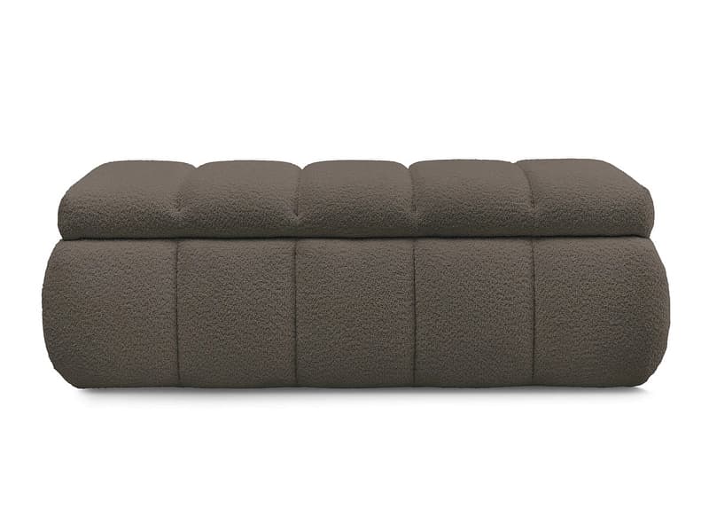 Bettkasten BOBOCHIC DENALI Boucle-Stoff rotbraun