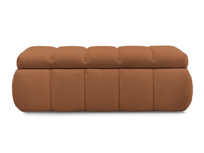 Bettkasten BOBOCHIC DENALI Boucle-Stoff orange