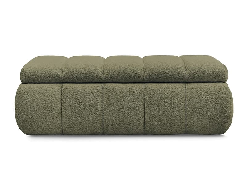 Bettkasten BOBOCHIC DENALI Boucle-Stoff grün
