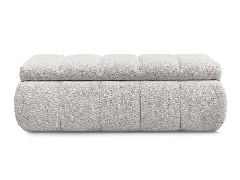 Bettkasten BOBOCHIC DENALI Boucle-Stoff hellgrau