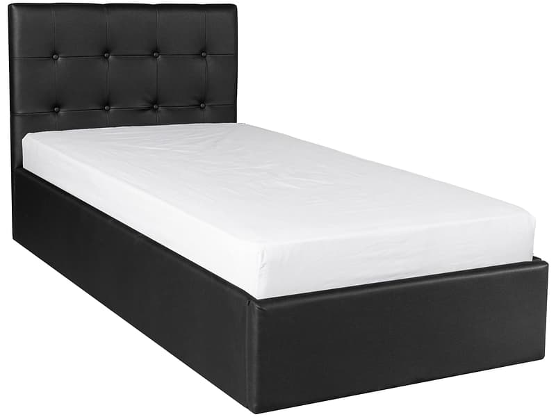 Kastenbett ALIX 90x200cm schwarz