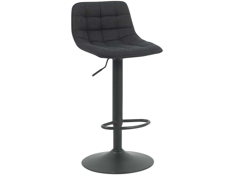 Barhocker JAMES stoff schwarz