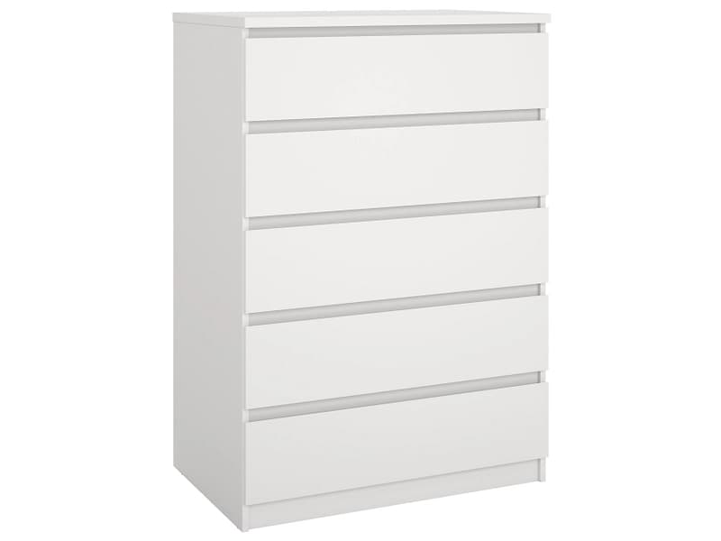 Kommode NAIA 5 Schubladen 50x77x111.3cm weiss matt