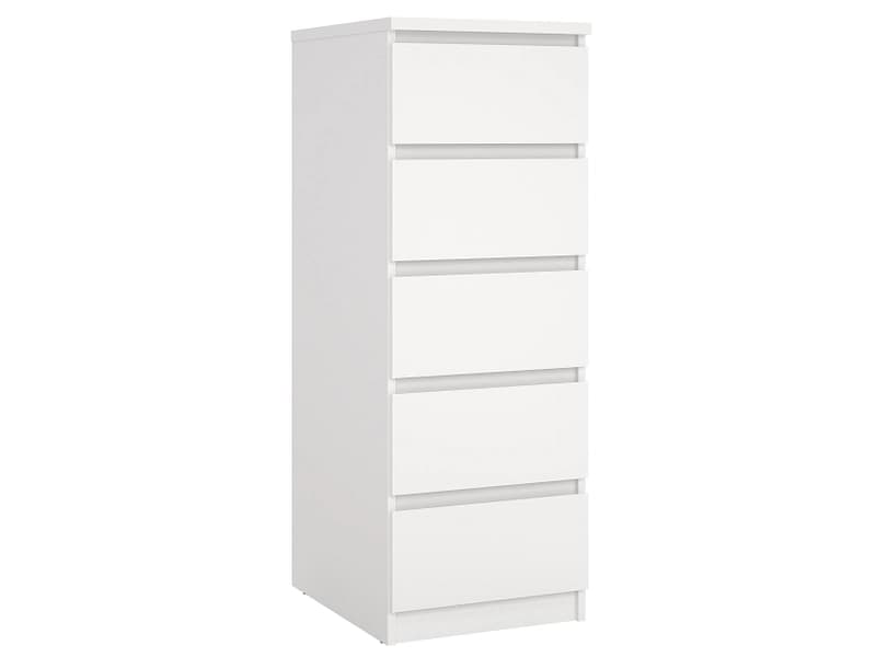 Kommode NAIA 5 Schubladen 50x40.4x111.3cm weiss matt