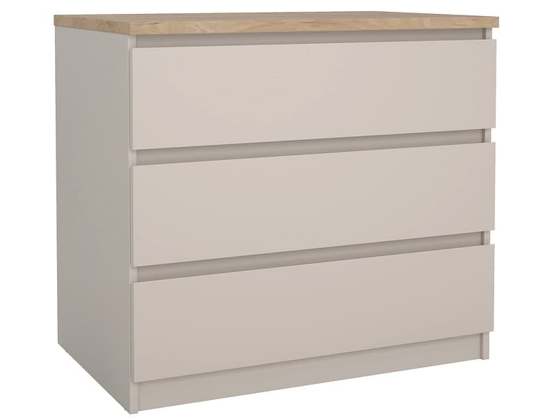 Kommode NAIA 3 Schubladen 50x77x70.1cm kaschmir matt