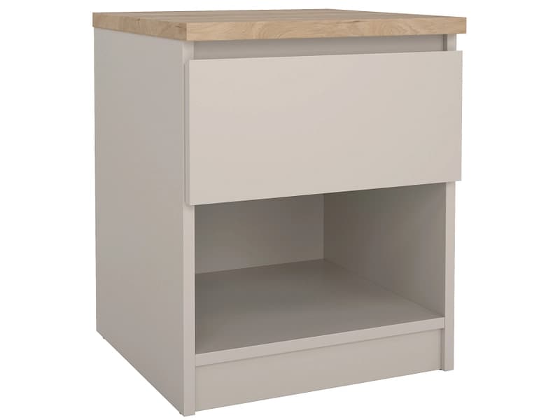 Nachttisch NAIA 1 Schublade 40.4x40x49.5cm kaschmir matt