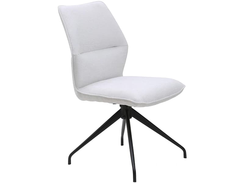 Stuhl JULES Stoff cremeweiss drehsitz