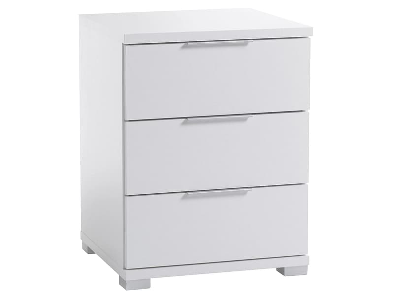 Nachttisch COZA 3 Schubladen 42x46x61cm weiss unifarben