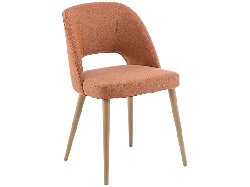Stuhl CAPRI Stoff terrakotta