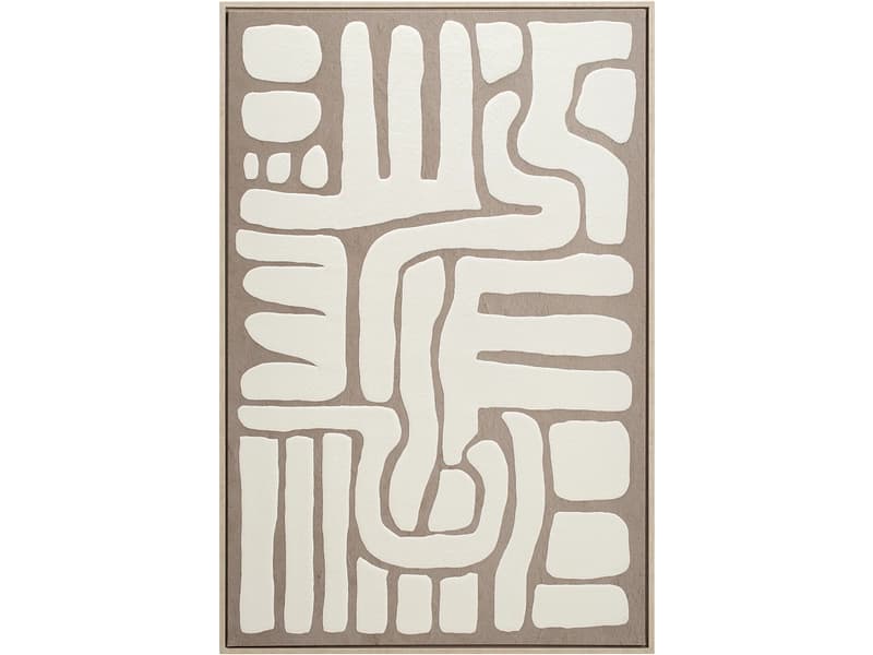 Strukturierte Leinwand BAKU 1 Stück mehrfarbig 90x60x3cm