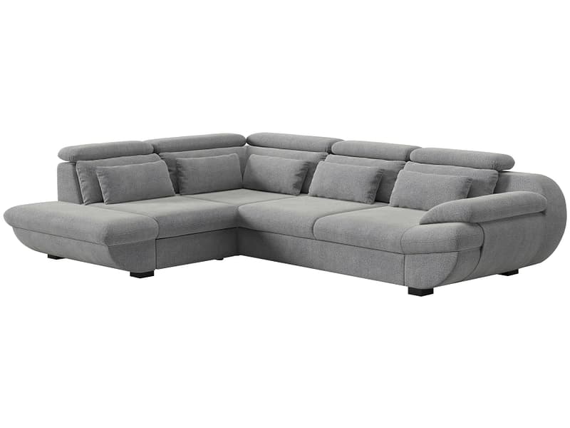 Ecksofa INFINITY Stoff silber