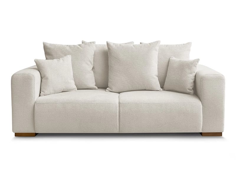 2er Sofa BOBOCHIC SIDONIE Stoff chiniert beige
