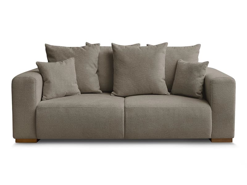 2er Sofa BOBOCHIC SIDONIE Stoff chiniert taupe
