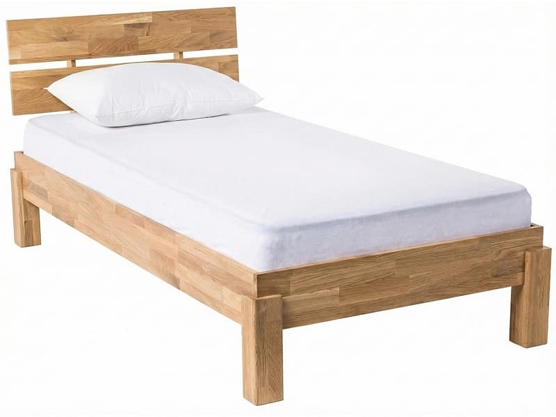 Bett NEVEN 120x200cm massives holz eiche