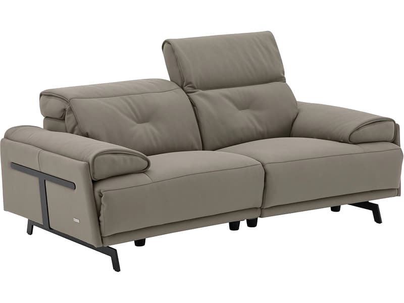 2er Sofa CAMPO DE FIORI SIENA Echtleder taupe