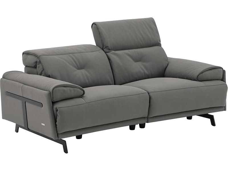 2er Sofa CAMPO DE FIORI SIENA Echtleder elefantgrau