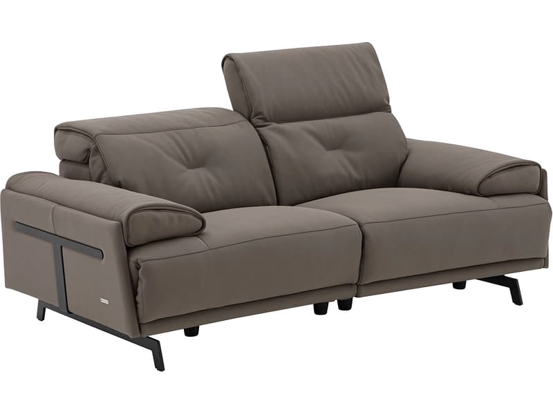 2er Sofa CAMPO DE FIORI SIENA Echtleder kaffeefarben