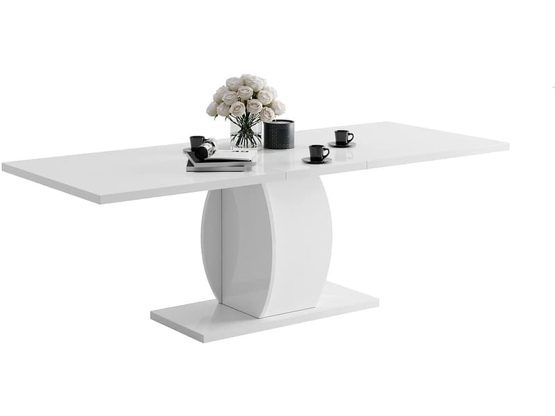 CIANN Tisch ausziehbar PULP 180-225x90x76cm weiss