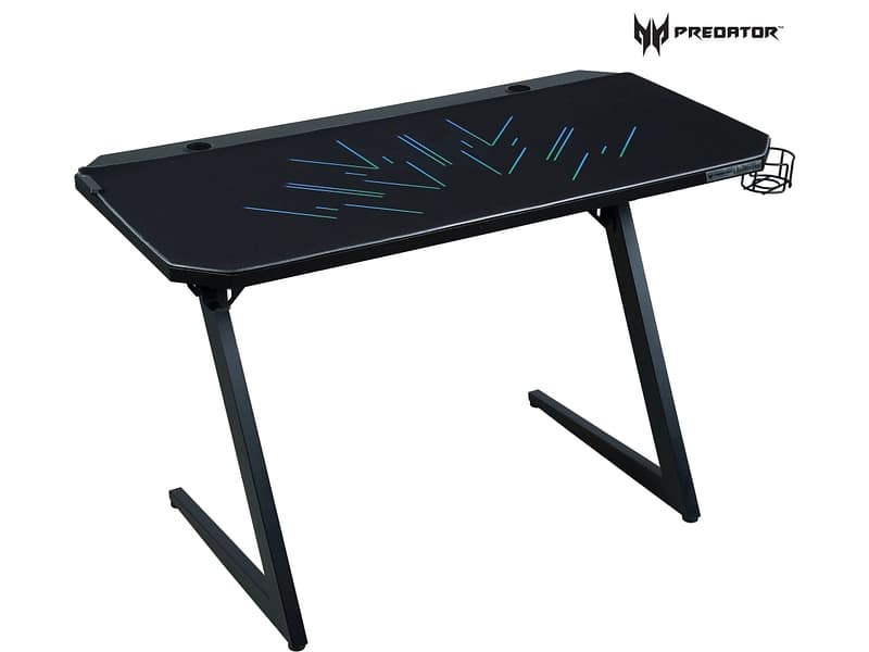 Gaming Schreibtisch PREDATOR ZYON 60x120x75cm schwarz