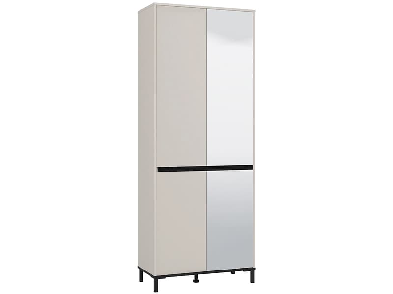 Schuhschrank ARIA 27 Paar Schuhe 4 Türen cremeweiss