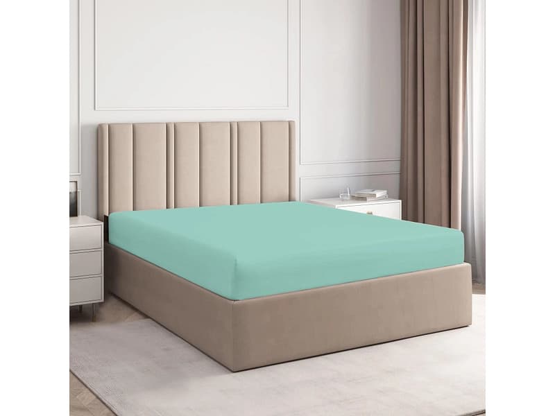Fixleintuch DH PERCALE 90x200cm blau