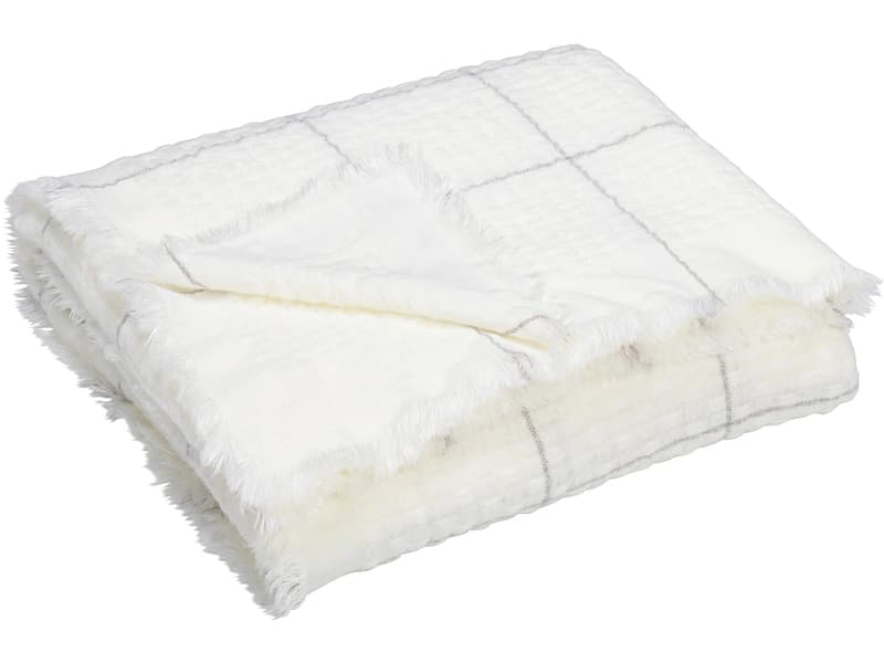 Decke NOELY 190x140cm weiss