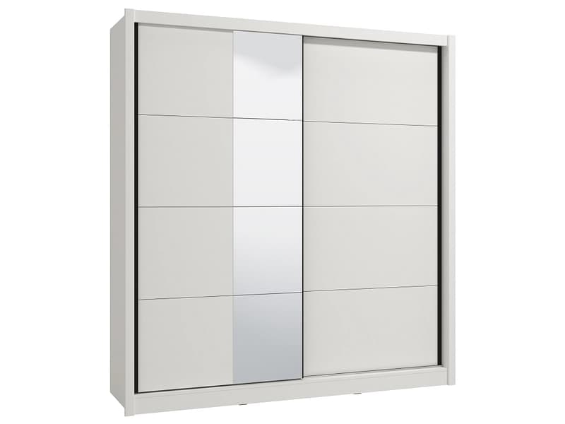 Schwebetürenschrank NANAIMO weiss 2 Türen